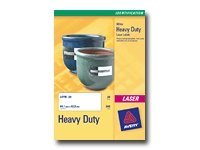 Avery Heavy Duty Laser Labels L4776 20